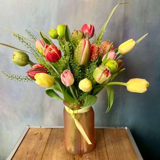 Fresh Pick Arrangement: Local Tulips
