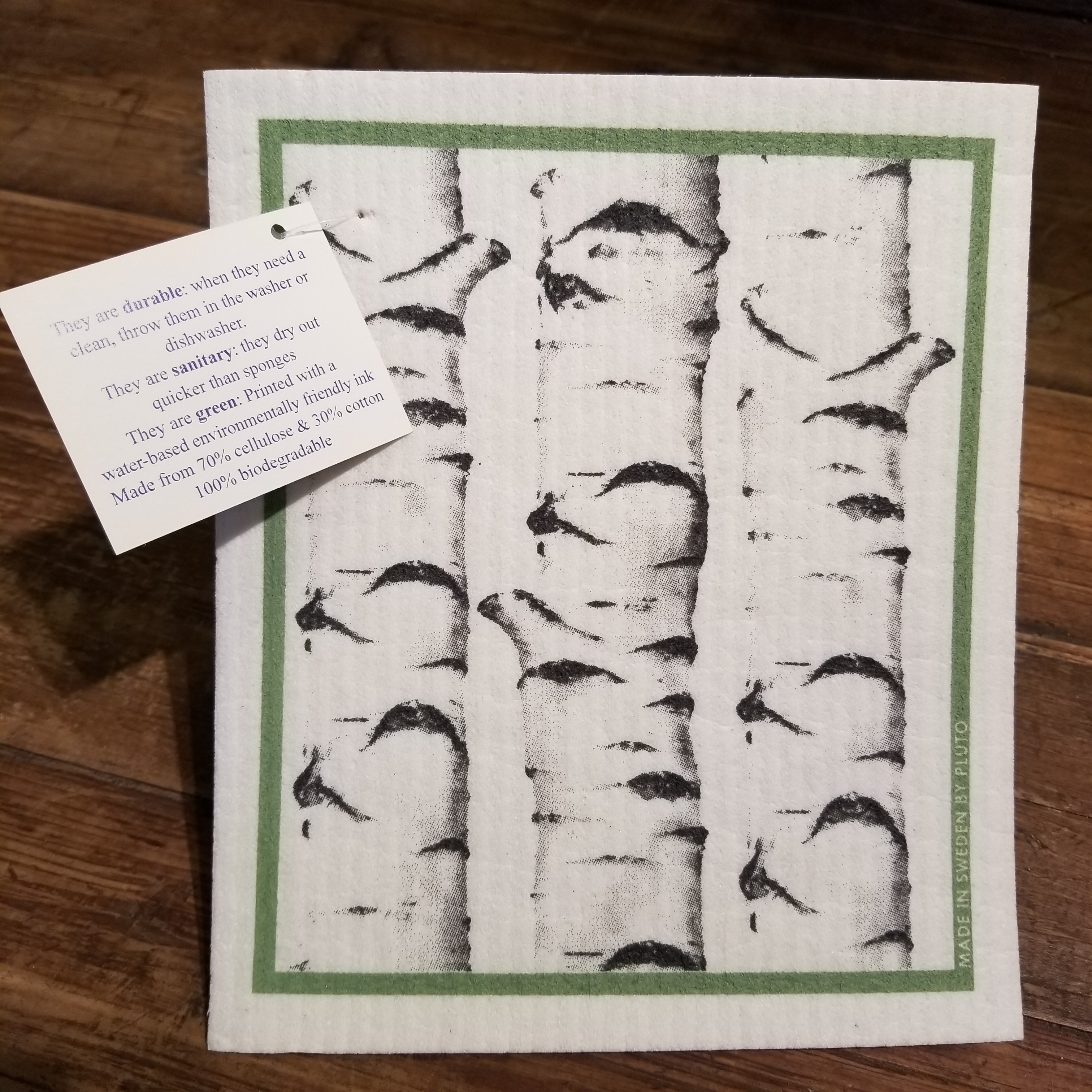 Birch Tree Swedish Wash Towel Flowers By Nature