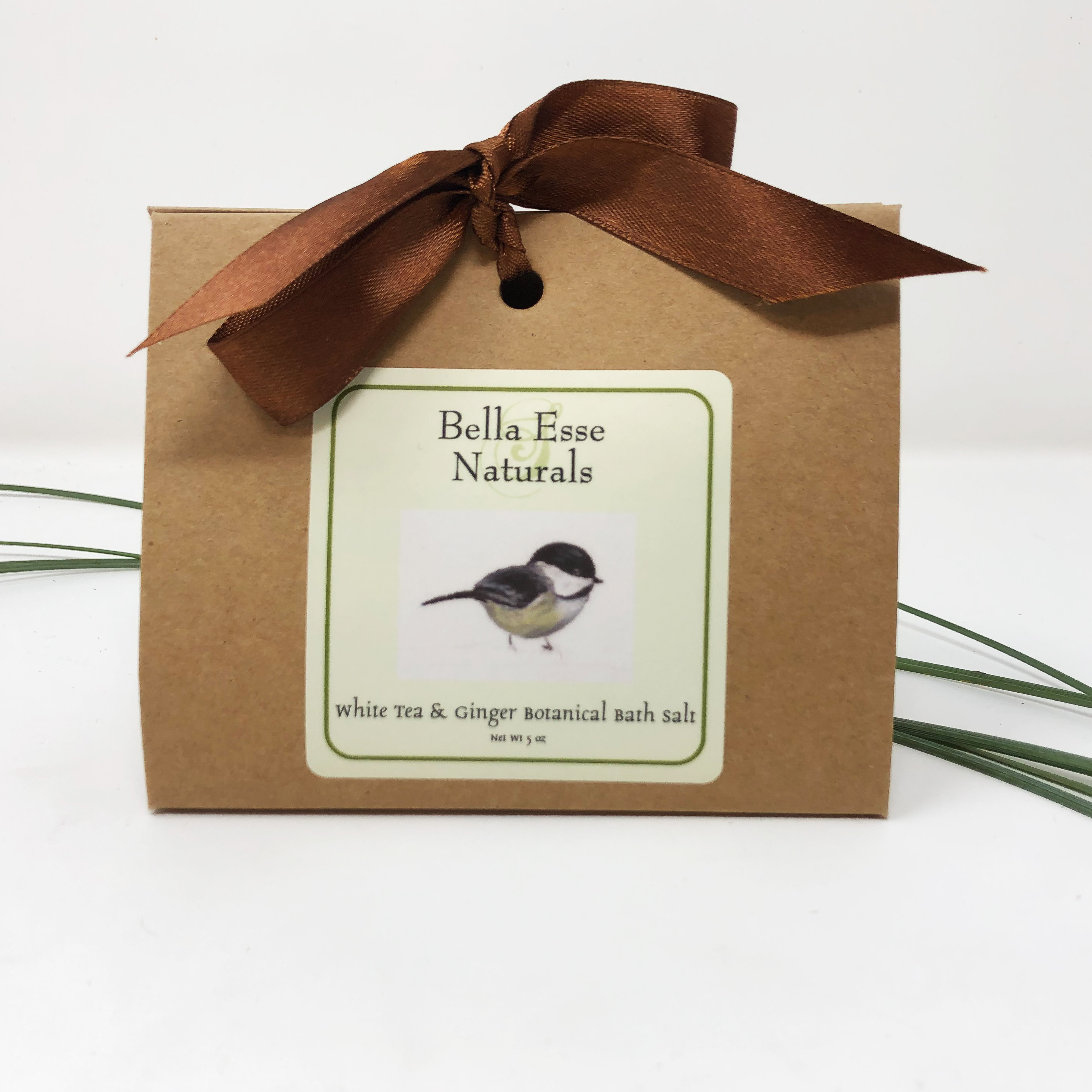 White Tea and Ginger Bath Salt Flowers By Nature