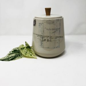 Botanical Print Canister with Lid