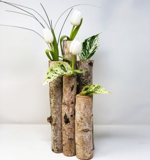 Birch Log Bud Vase - Large