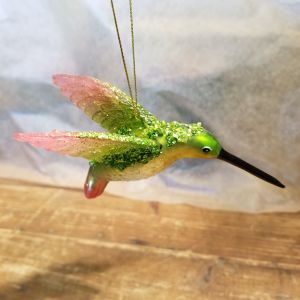 Green Hummingbird Ornament