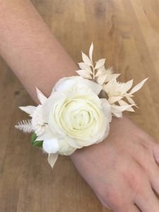 ranunculus wrist corsage