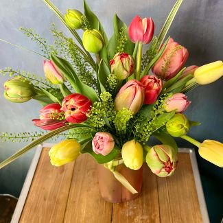 Fresh Pick Arrangement: Local Tulips