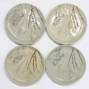 Stoneware Botanical Plates