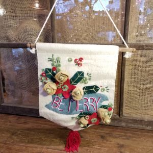 Be Merry Felt Sign