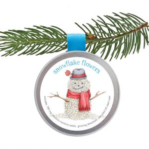 Kids Ornament - Snowflake Flowers