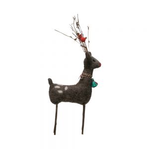 Felt Deer Figure