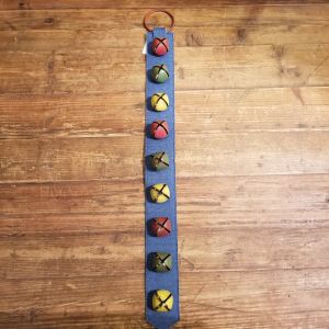 Denim Jingle Bell Door Hanger