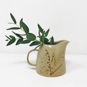 Stoneware Floral Creamer
