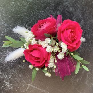 Fuchsia corsage