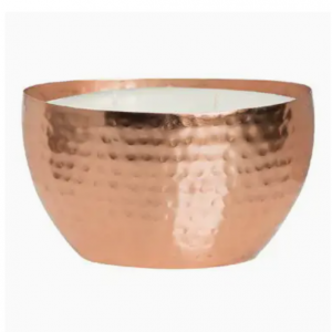 Holiday Spiced Toddy Candle Copper Oval Bowl 18oz