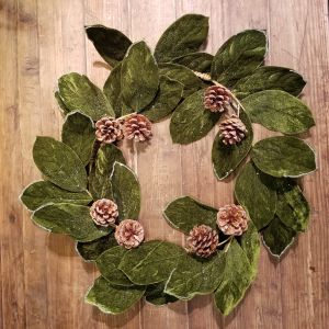 Velvet & Pinecone Wreath