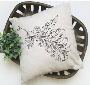 Holy Holy Holy Angel pillow
