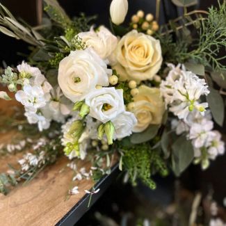 Bridesmaid  Bouquet- English Garden- White flowers