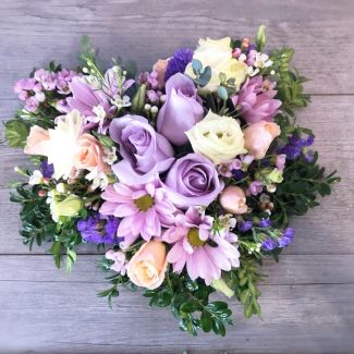 Lovely Lavender Tribute Heart