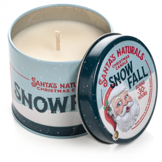 Santa's Naturals Christmas Candle - Snow Fall