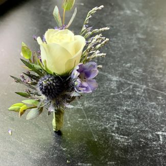 Indigo boutonniere