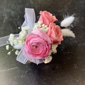 Blush corsage