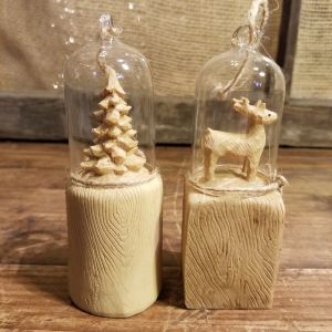 Deer/Tree Resin Ornament