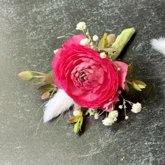 Fuchsia boutonniere