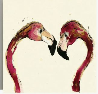 Flamingo Love Card