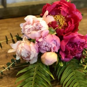 crazy train peony bouquet