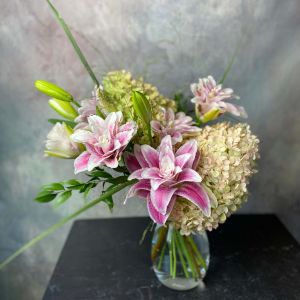 Fresh Pick: Hydrangea and Rose Lily - Arrangement